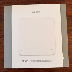 acacia Pearl White Coffee Scale